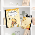 Winnie the pooh custom composition notebook