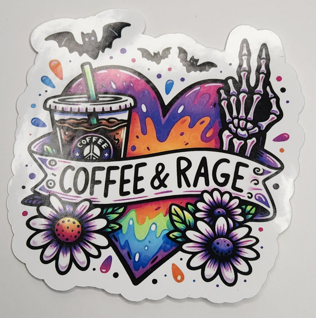Cute Coffee Waterproof Vinyl Sticker – Aesthetic Laptop & Water Bottle Decal
