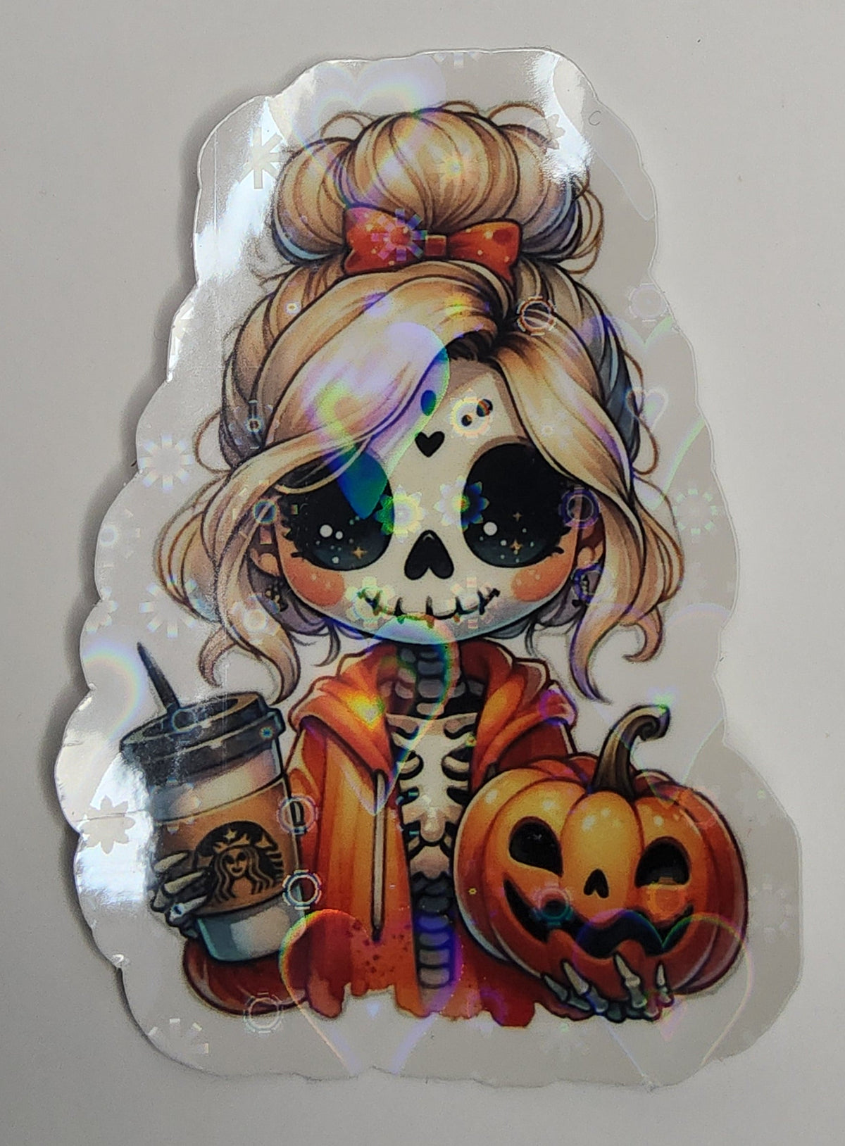 Cute Halloween Waterproof Vinyl Sticker – Aesthetic Laptop & Water Bottle Decal
